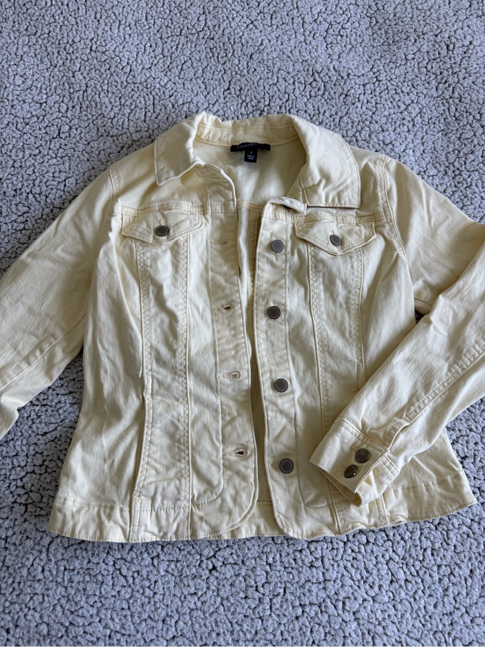Butter yellow cotton Charter Club jacket